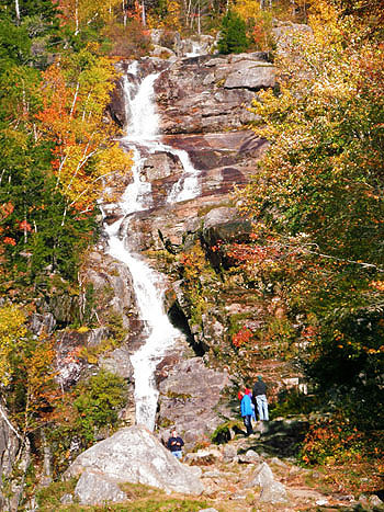 Silver Cascades - Silver Waterfalls, NH, New Hampshire Hart's Location, White Mountains, Route 302 Near Mount Jackson